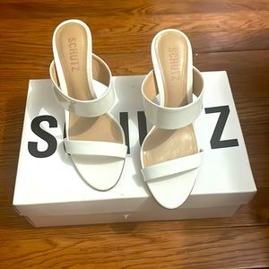 White sandals